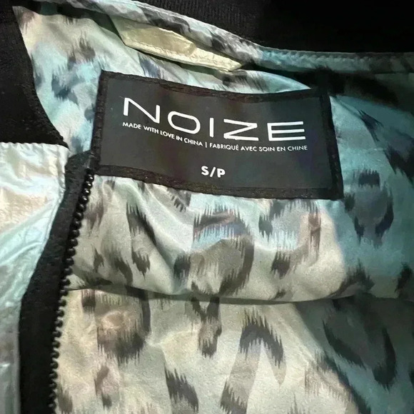 Noize amber mint metallic green puffer jacket bomber size small NEW - Picture 9 of 10